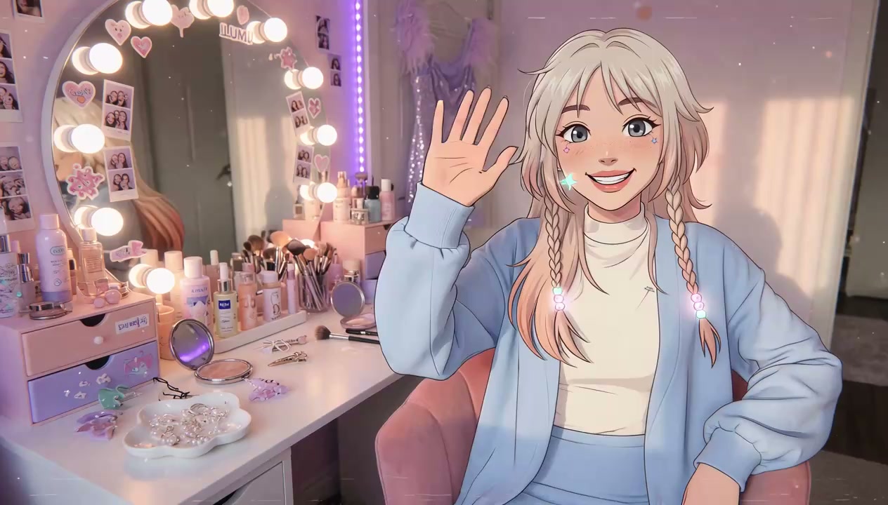 AI video demo poster — K-pop get-ready